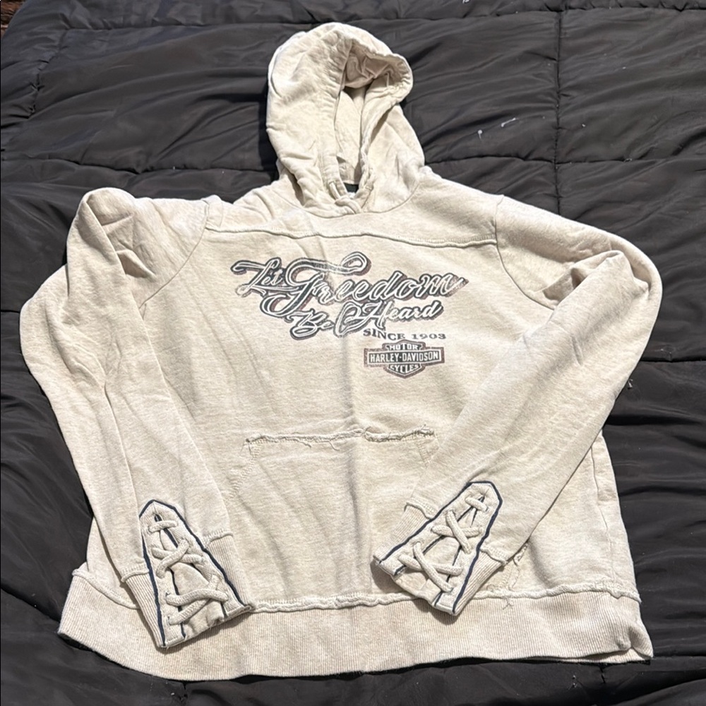 Harley-Davidson Light Gray Freedom Hoodie